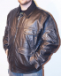 Preview: Original Polizei Lederjacke Lederblouson Motorradjacke Herrenjacke schwarz Biker Jacke Leder Blouson