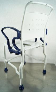 Rebotec Kiel Toilettenstuhl – Höhenverstellbarer Pflege- und Toilettenstuhl