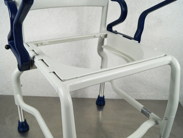 Rebotec Kiel Toilettenstuhl – Höhenverstellbarer Pflege- und Toilettenstuhl