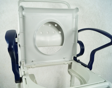 Rebotec Kiel Toilettenstuhl – Höhenverstellbarer Pflege- und Toilettenstuhl