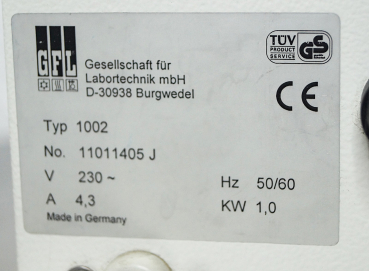 GFL 1002 Laborwasserbad  Wasserbad für Labor und Forschung Sous vide
