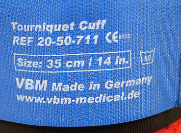 VBM Tourniquet Cuff Blutleere 1 Manschette Doppelmanschette 35cm für chirurgische Eingriffe