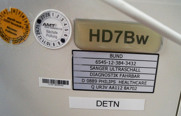 Philips HD7 BW Ultraschallgerät 2 Sonden Konvex C5-2 & Linear L12-3 + Mitsubishi CP30Dw Drucker & EKG