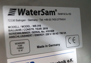 Watersam WS316 mit MS3 Steuerung – Automatischer Wasserprobenehmer mit gekühltem Probenraum