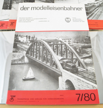 12x Transpress VEB Fachzeitschrift der Modelleisenbahner komplett 1980 Jahrgang 29