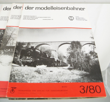 12x Transpress VEB Fachzeitschrift der Modelleisenbahner komplett 1980 Jahrgang 29