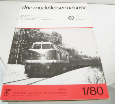 12x Transpress VEB Fachzeitschrift der Modelleisenbahner komplett 1980 Jahrgang 29