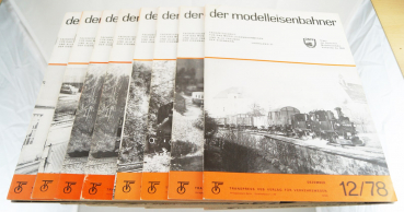 8x Transpress VEB Fachzeitschrift der Modelleisenbahner 1978 Jahrgang 27