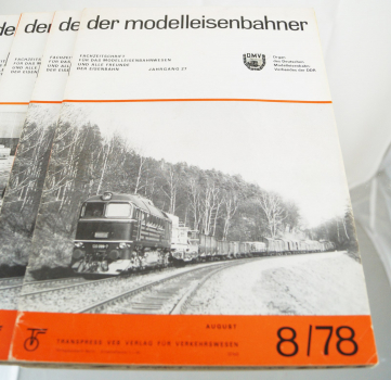 8x Transpress VEB Fachzeitschrift der Modelleisenbahner 1978 Jahrgang 27