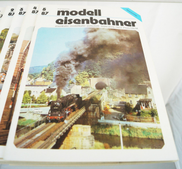 12x Transpress Modelleisenbahner Zeitschrift 1987 komplett 1/87 – 12/87