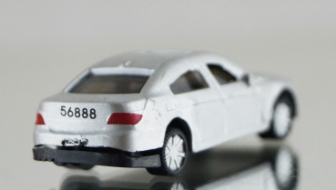 Konvolut BMW 56888 silber Modellauto + LKW A60 Kipper orange 2er-Set