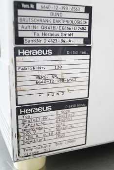 Heraeus B5028 Brutschrank Cook Hold, Niedertemperatur Garen, Hold o mat