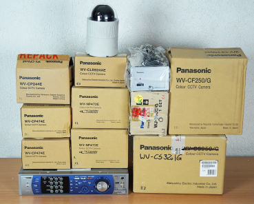 10x Panasonic CCTV Kamera Überwachungsset Überwachungskamera Farbkamera NEU