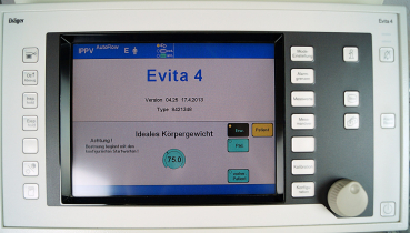 Dräger EVITA 4 21SW / DC Mobil CO² 4.25 Beatmung Überwachung Monitor Intensivtherapie Ventilator