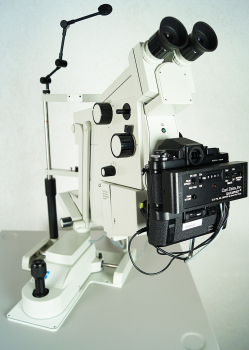 Zeiss RC 310 Fundus Kamera Nikon F3 Kamera Mikroskop