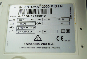 Fresenius Spritzenpumpe Injectomat 2000 P Schmerzmittelpumpe Perfusor Dosierpumpe