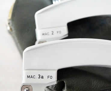 Laryngoskop HEINE  F22 + F.O. Fiber Optik Kaltlicht Set 2,5V+ Spatel Mac 2  / 3 / 4