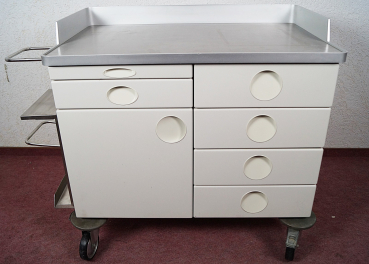 Maquet Arzt Schrank Verbandsmittelwagen Medizinschrank Instrumentenschrank rollbar