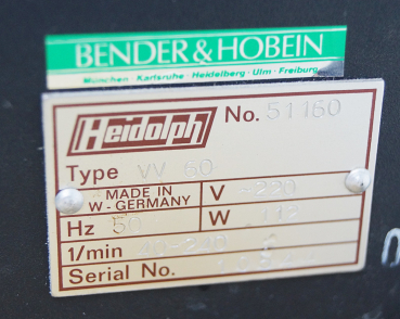 Rotationsverdampfer Heidolph VV60 Verdampfer Extraktor + Normag Intensivkühler
