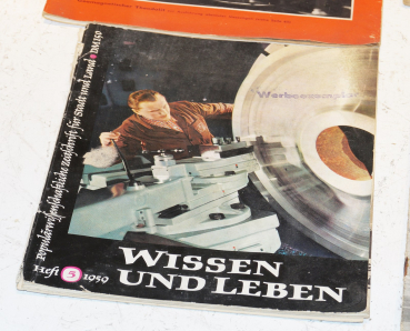 4x VEB DDR Heft Wissenschaft und Fortschritt 1958 Jugend und Technik 1956 Wissen und Leben 1959