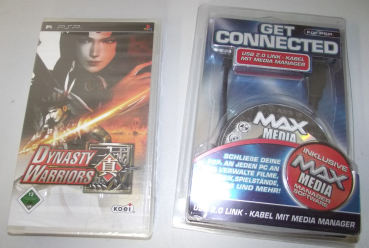 SONY PSP PORTABEL SPIEL DYNASTY WARRIORS USB 2.0 LINK KABEL NEU OVP H20