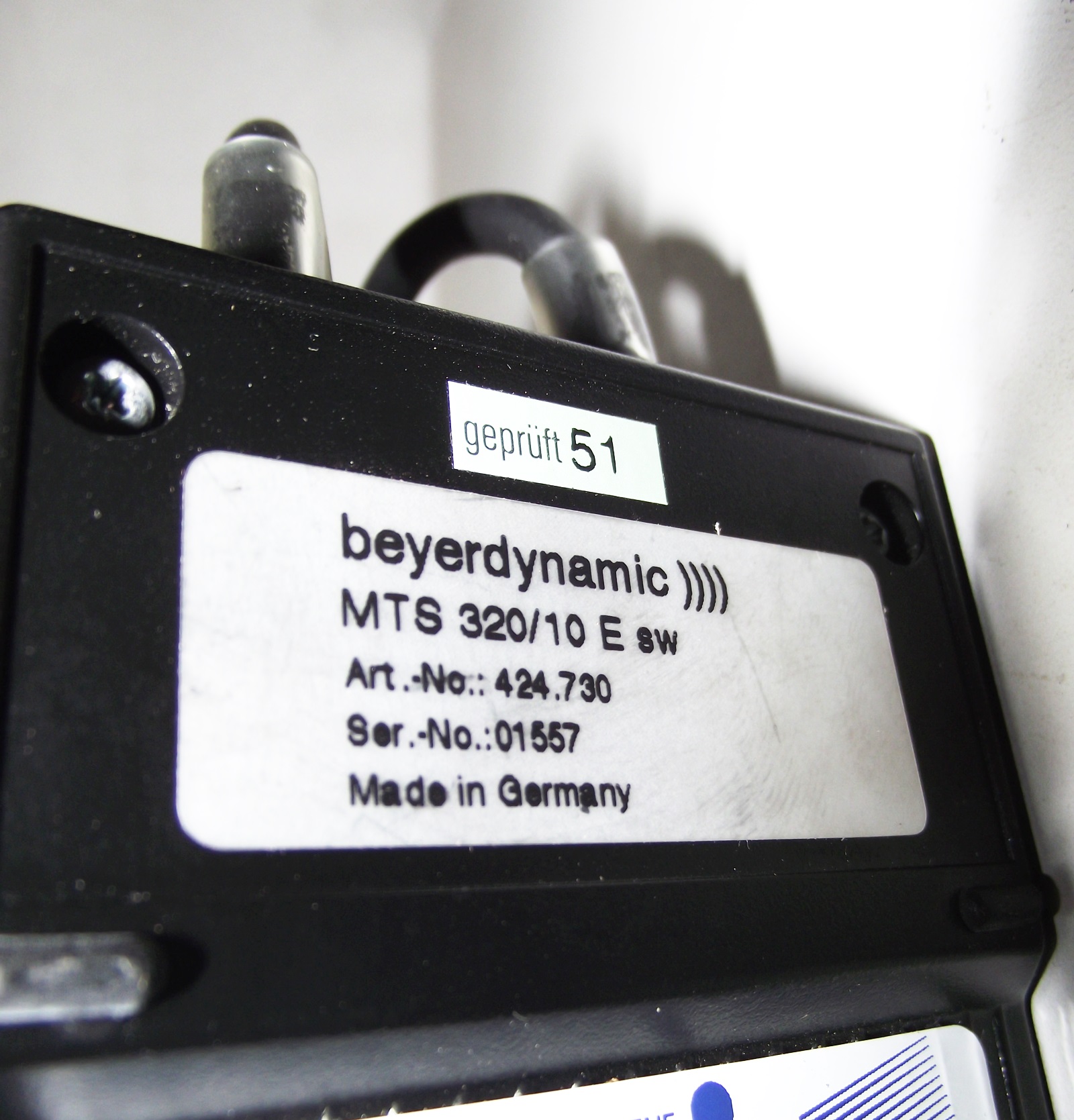 beyerdynamic MTS 320/01 E sw Sprechstelle Tischmikrofon Konferenztechnik 