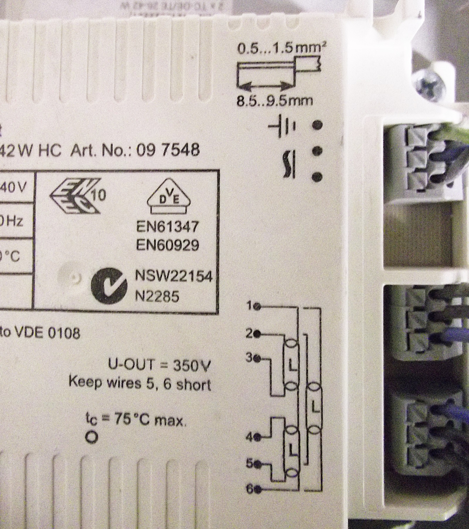 1x HÜCO NOTLICHT DECKENEINBAU NOTLEUCHTE DOWNLIGHT NOTBELEUCHTUNG SPOT