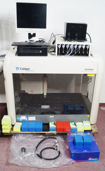 Caliper ALH 3000 Sciclone Pipettierroboter Liquid Handling System Zymark Twister 2