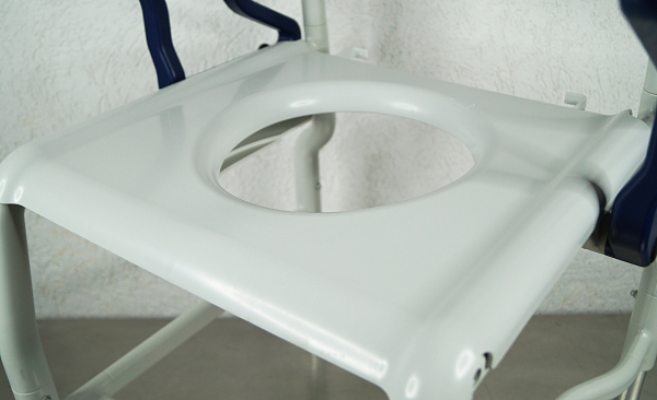 Rebotec Kiel Toilettenstuhl – Höhenverstellbarer Pflege- und Toilettenstuhl