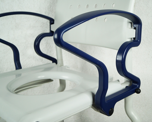 Rebotec Kiel Toilettenstuhl – Höhenverstellbarer Pflege- und Toilettenstuhl