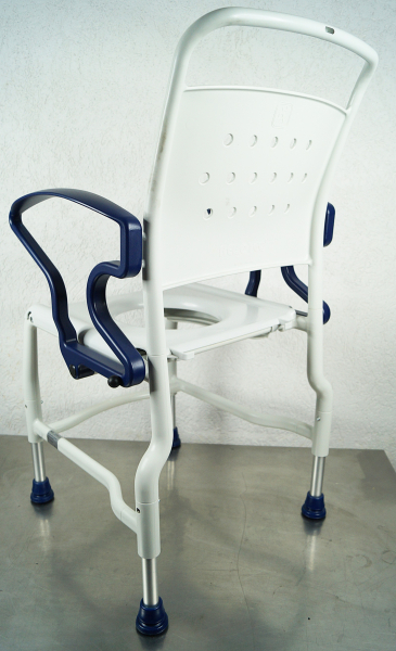 Rebotec Kiel Toilettenstuhl – Höhenverstellbarer Pflege- und Toilettenstuhl