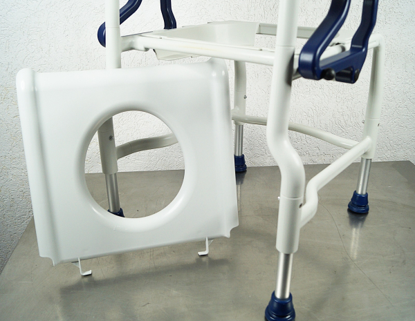 Rebotec Kiel Toilettenstuhl – Höhenverstellbarer Pflege- und Toilettenstuhl