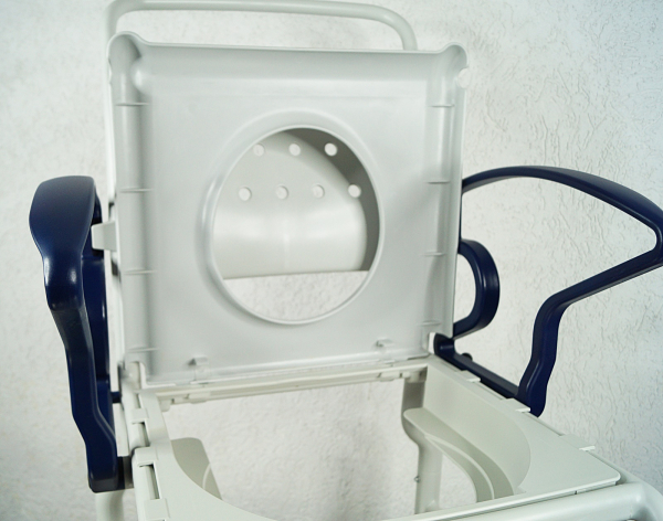 Rebotec Kiel Toilettenstuhl – Höhenverstellbarer Pflege- und Toilettenstuhl