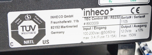 INHECO TEC Control 96 mit CPAC Micro Plate Kühl und Heizplatte