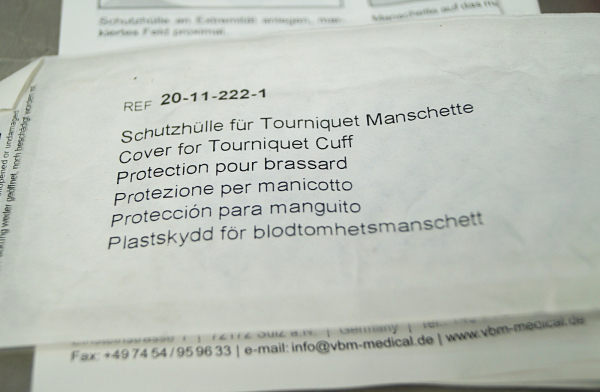 VBM Tourniquet Cuff Blutleere 1 Manschette Doppelmanschette 35cm für chirurgische Eingriffe
