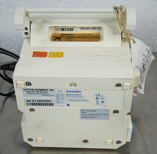 Welch Allyn Propaq Encore 206EL mit Protocoll Funktion Patientenmonitor