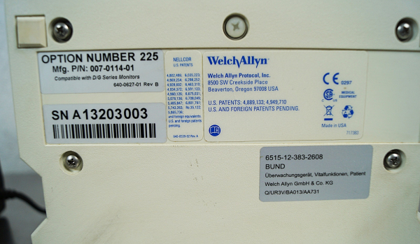 Welch Allyn Propaq Encore 206EL mit Protocoll Funktion Patientenmonitor