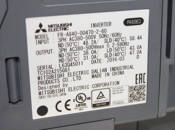 Mitsubishi A 800 FR-A840-00470-2-60 Frequenzumrichter Inverter