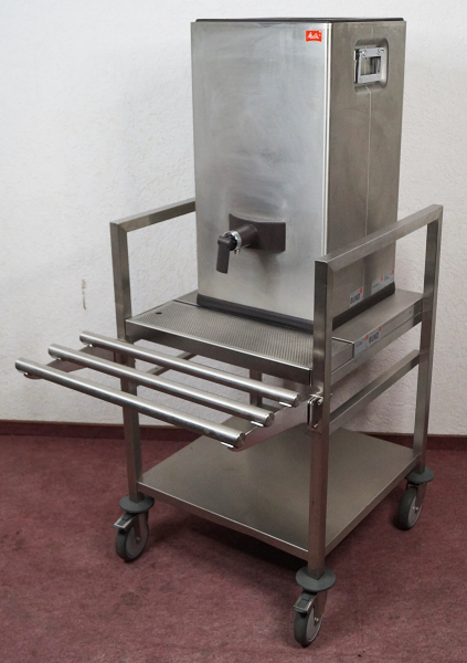 Melitta Getränkespender mit Unterbau Rollbar – 30 L, 60 x 60 x 140 cm