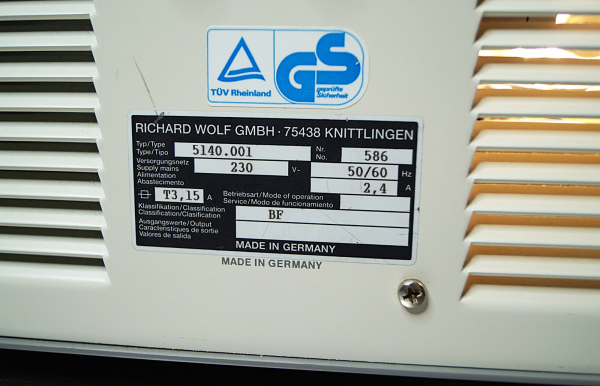 Richard Wolf 5140 Auto LP Kaltlichtquelle – Professionelle Endoskopie-Lichtquelle