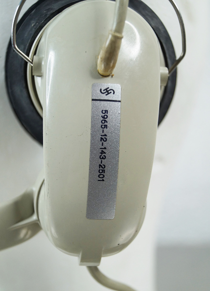 2x im Set Siemens Halske Headset für OB Feldfernsprecher Modell FB 54 (ca. 1960)