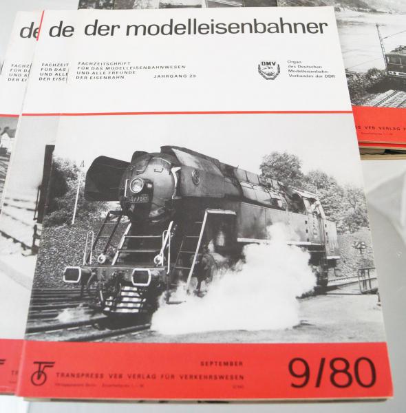 12x Transpress VEB Fachzeitschrift der Modelleisenbahner komplett 1980 Jahrgang 29