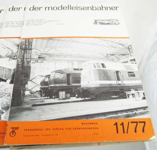 4x Transpress VEB Fachzeitschrift der Modelleisenbahner 1976 / 1977 Jahrgang 25