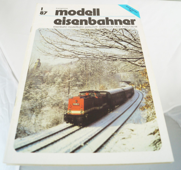 12x Transpress Modelleisenbahner Zeitschrift 1987 komplett 1/87 – 12/87