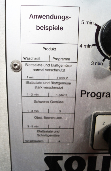 Solia SWA 75 E Gemüsewaschanlage – Effiziente Reinigung für Profiküchen und Lebensmittelbetriebe