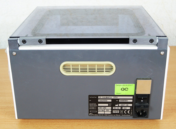 DIAMED ID Incubator 37 SI Inkubator Brutschrank Wärmeschrank