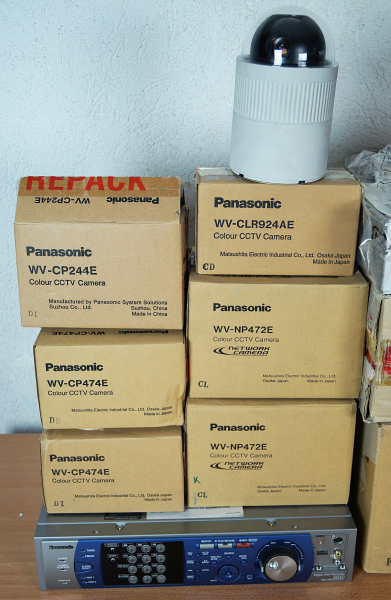 10x Panasonic CCTV Kamera Überwachungsset Überwachungskamera Farbkamera NEU