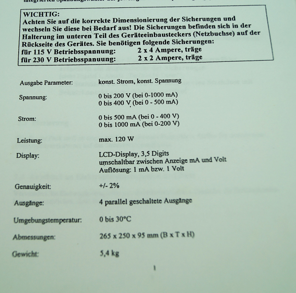 Biometra Power Pack P25 Trafo Netzteil Netzgerät Elektrophorese Labor Blotting Molekular