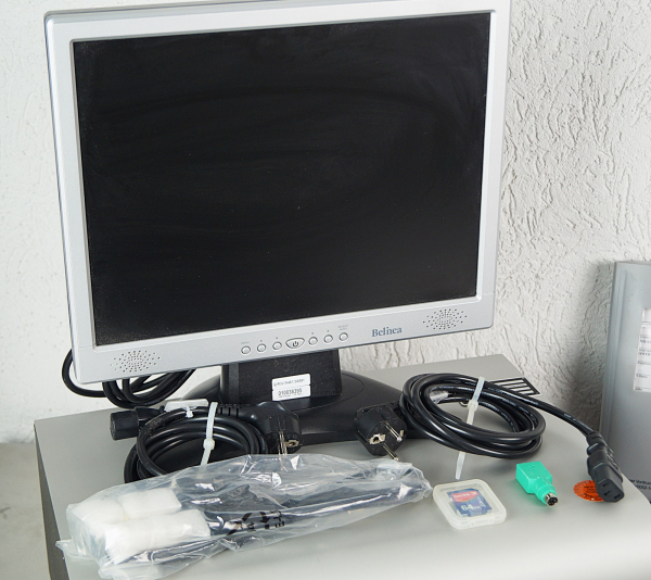 Schiller MT 200 Cardio PC EKG Holter Überwachungssystem Auswertungssoftware + Monitor + Rechner