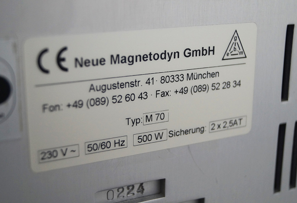 Magnetodyn M70S Magnetfeldtherapie Gerät + Zylinder FA- B/T 42cm + FA-W  Kraus und Lechner